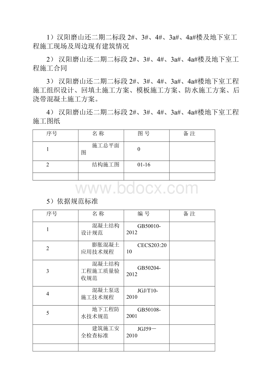 汉阳磨山还建房二期二标段地下室后浇带施工方案.docx_第3页