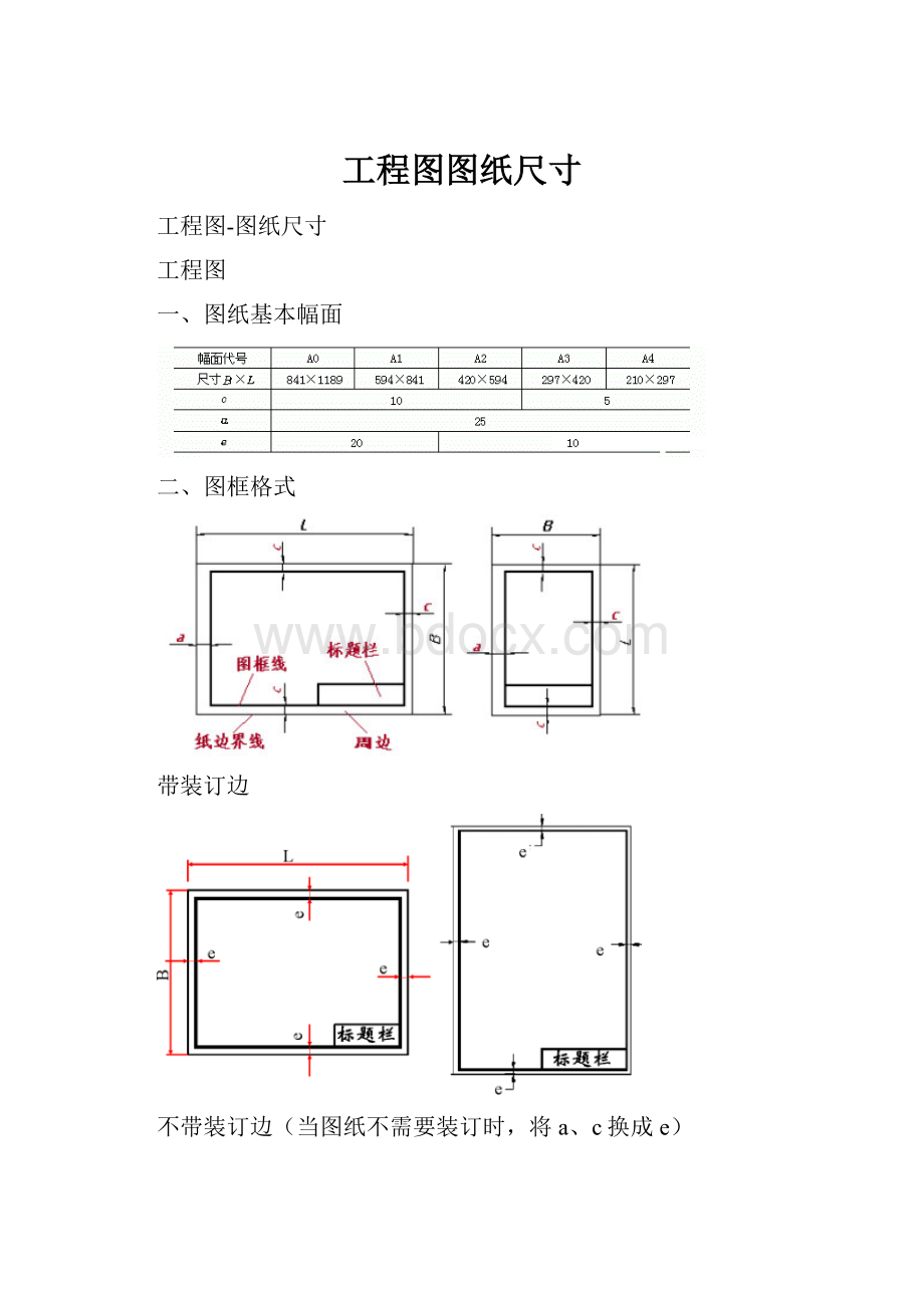 工程图图纸尺寸.docx