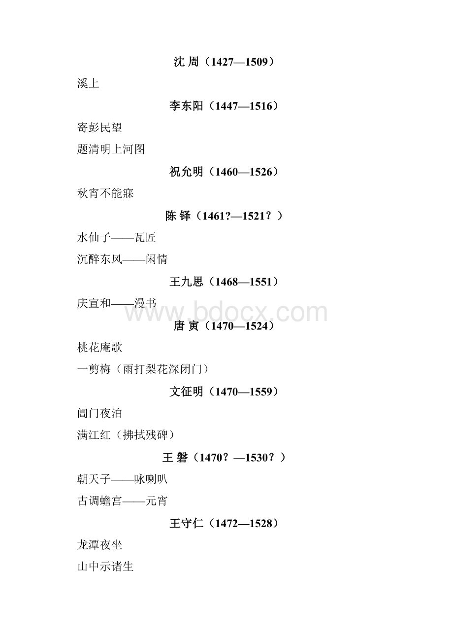 精品明清文学作品选目.docx_第3页