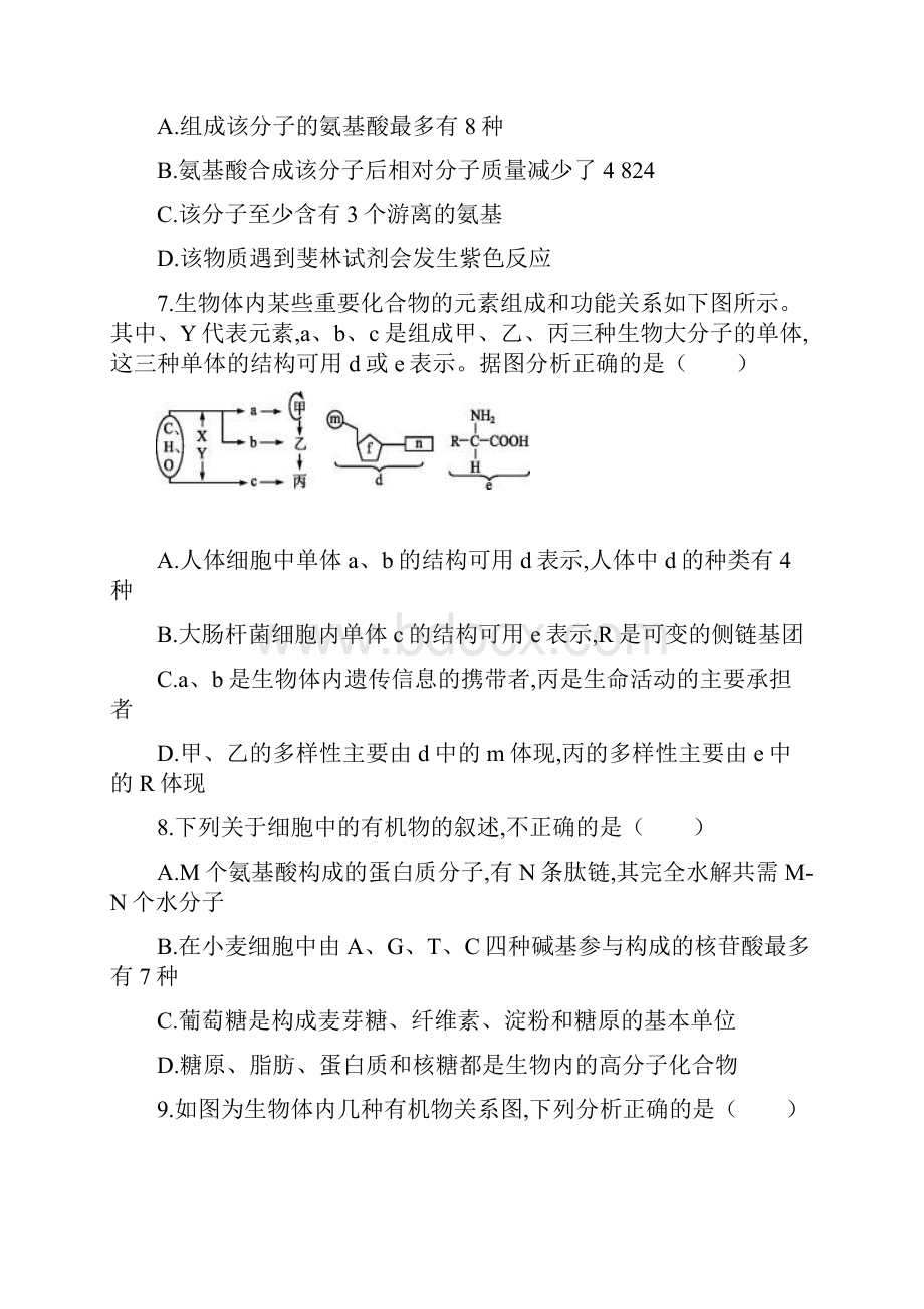 湖北省宜昌市高二下册第二学期期末考试生物含答案精品.docx_第3页