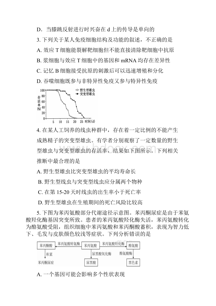 届湖北省武汉市十一中高三下学期最后一卷理综试题.docx_第2页