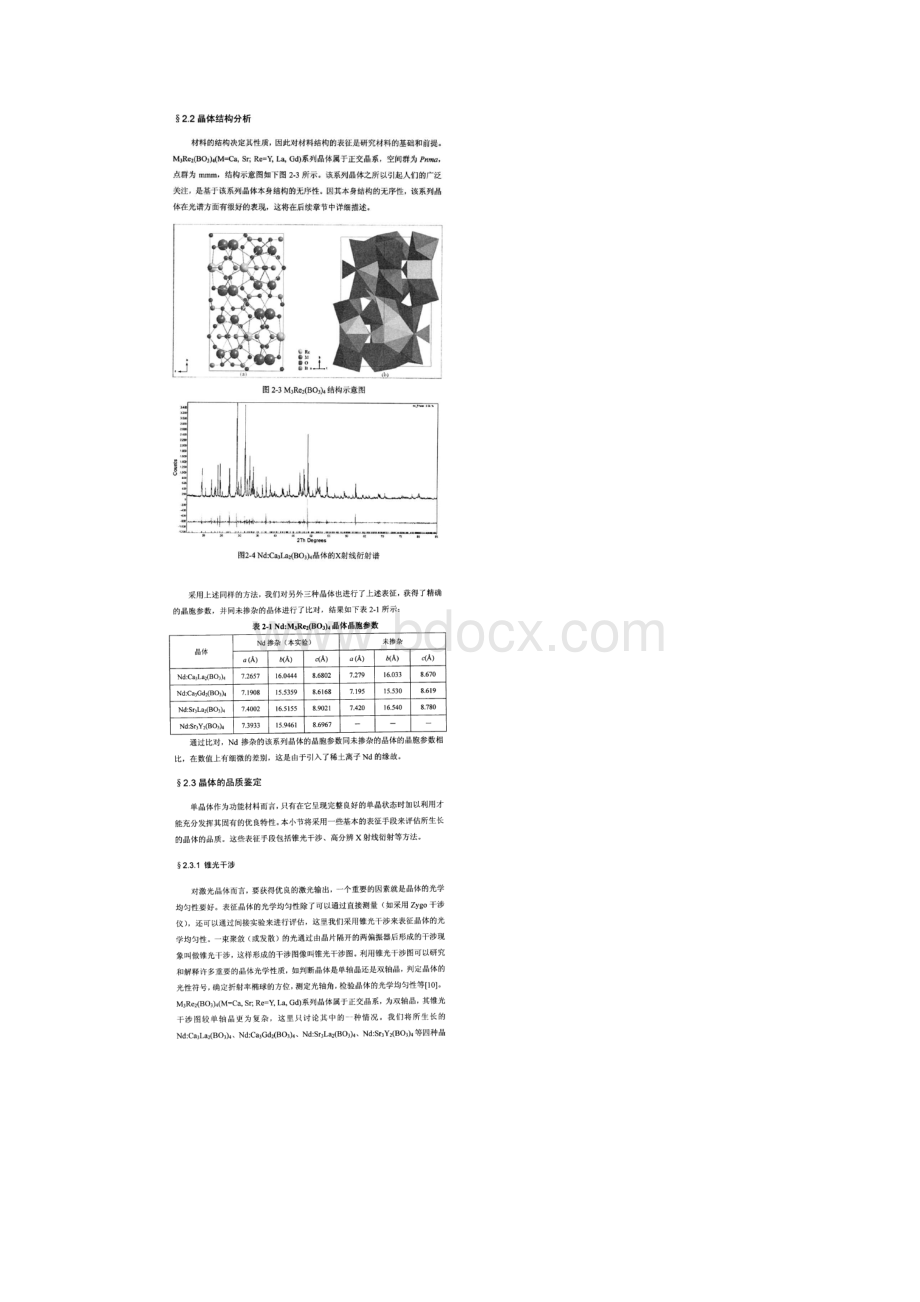 新型硼酸盐系列晶体的生长与性能表征.docx_第3页