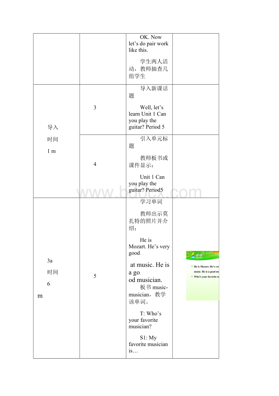 人教新目标版七年级英语下册Unit1Canyouplaytheguitar第5课时教学设计.docx_第2页