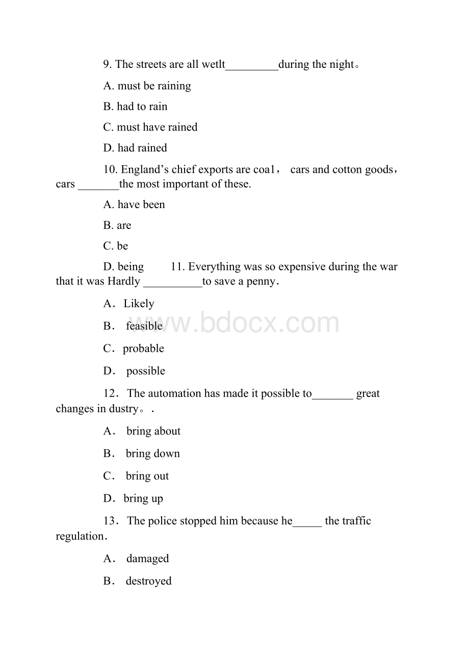 在职MBA英语第一套模拟试题及答案.docx_第3页