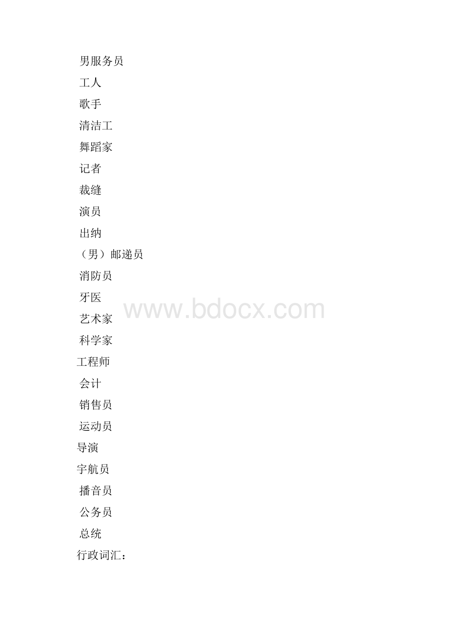 各种职业的英文表达.docx_第2页