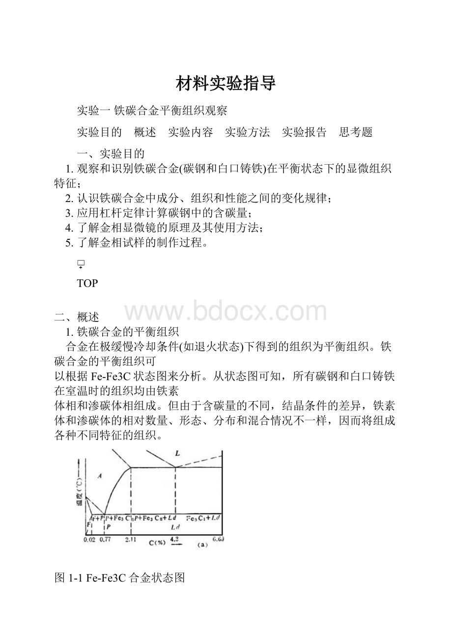 材料实验指导.docx