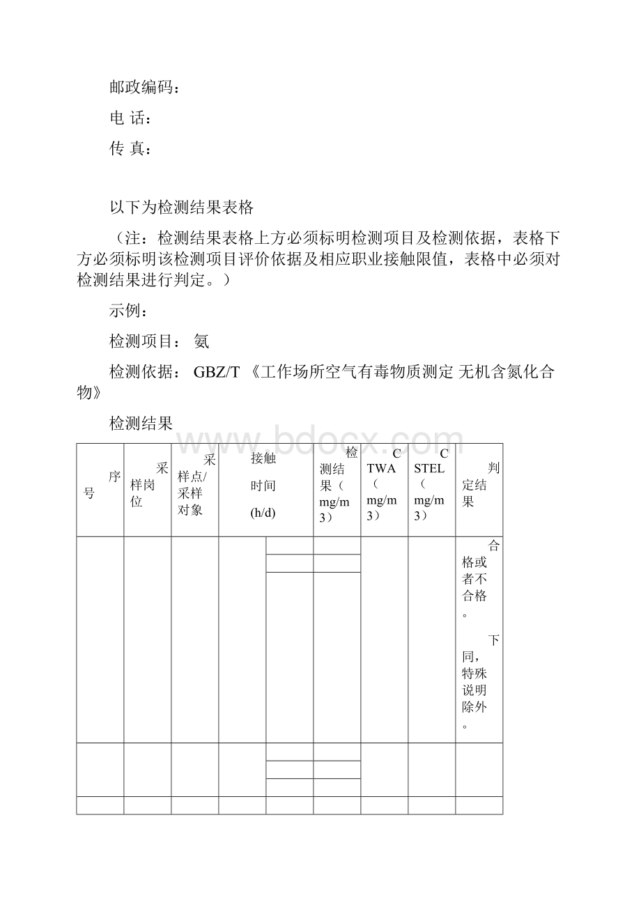 职业病危害因素检测报告.docx_第2页