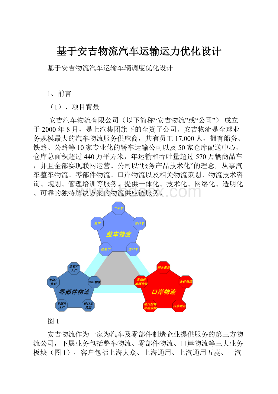 基于安吉物流汽车运输运力优化设计.docx