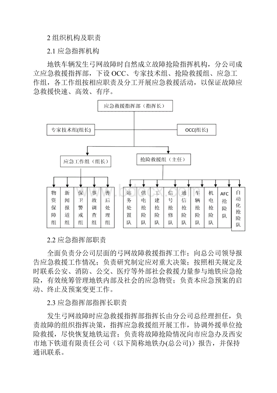 列车弓网故障应急预案要点.docx_第2页