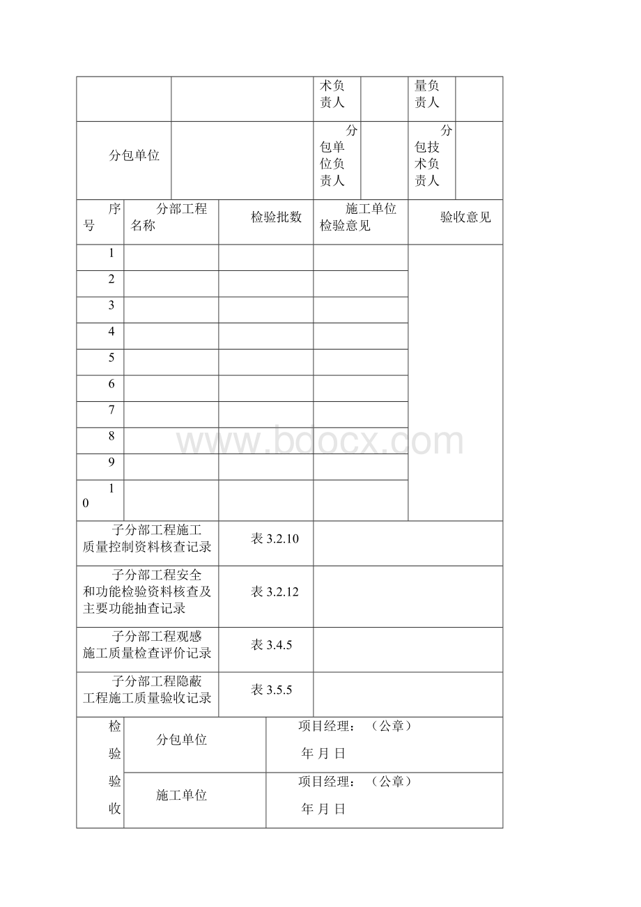 最新DB23地方标准黑龙江省建筑工程地方施工质量验收标准DB23检验批质检表格表格.docx_第3页