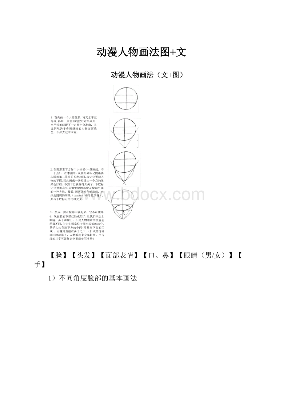 动漫人物画法图+文.docx_第1页