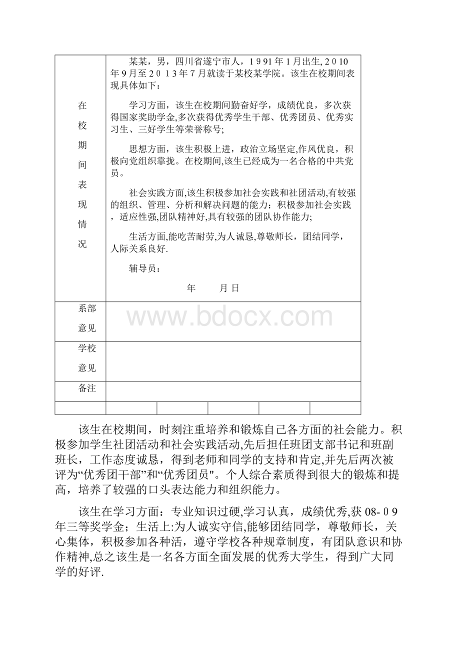 学生在校期间表现证明.docx_第2页