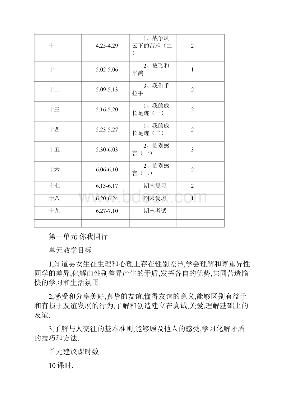 人教版品德与社会小学六年级下册教案1.docx_第3页