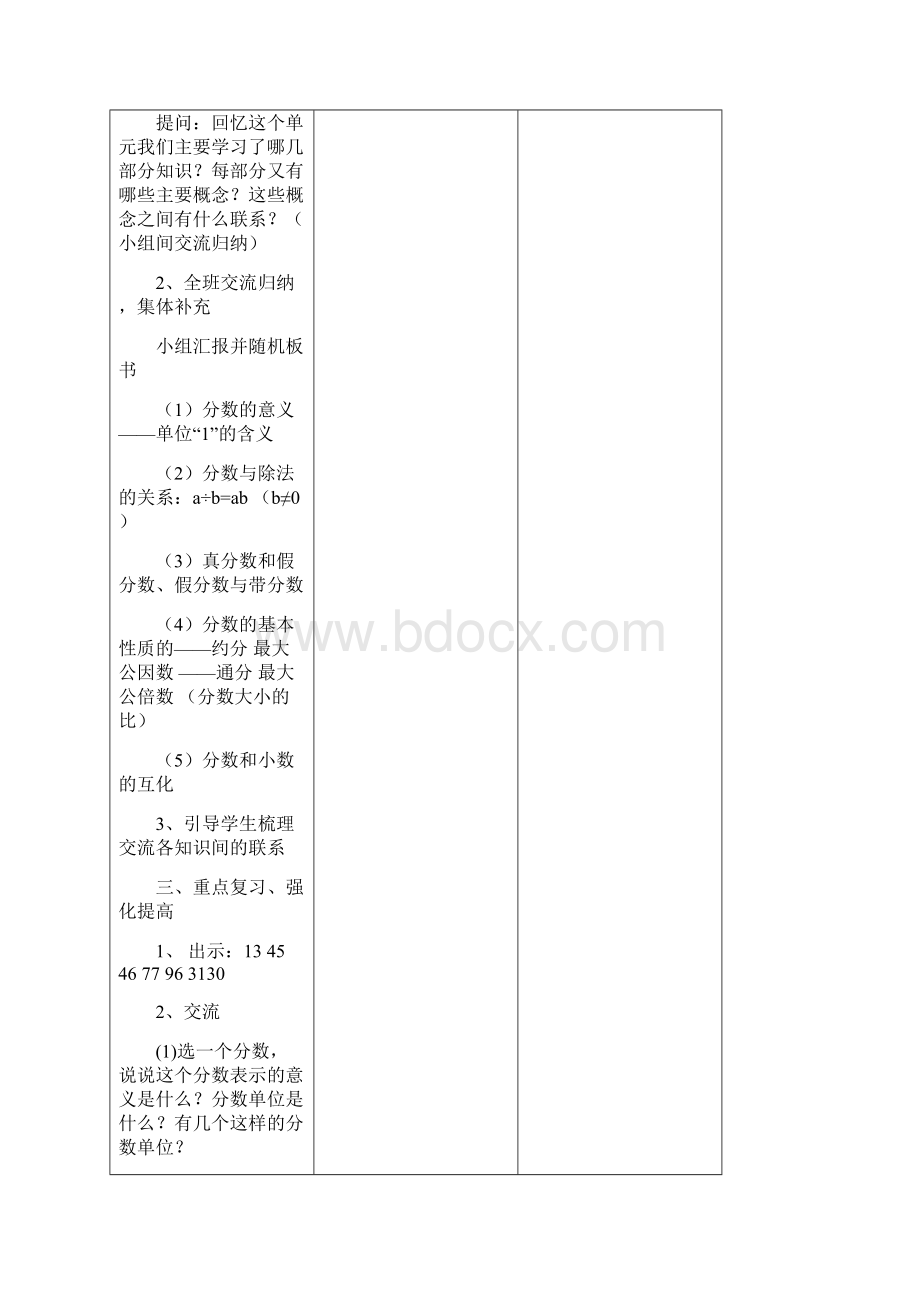 人教版小学五年级下学期数学总复习教案.docx_第2页