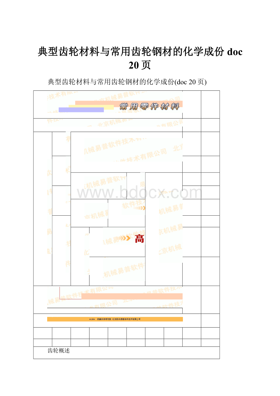 典型齿轮材料与常用齿轮钢材的化学成份doc 20页.docx