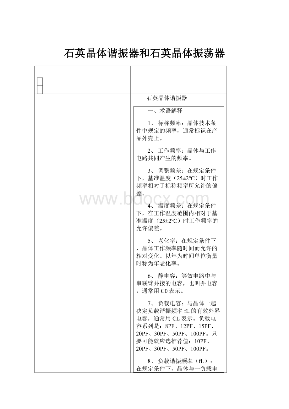 石英晶体谐振器和石英晶体振荡器.docx_第1页