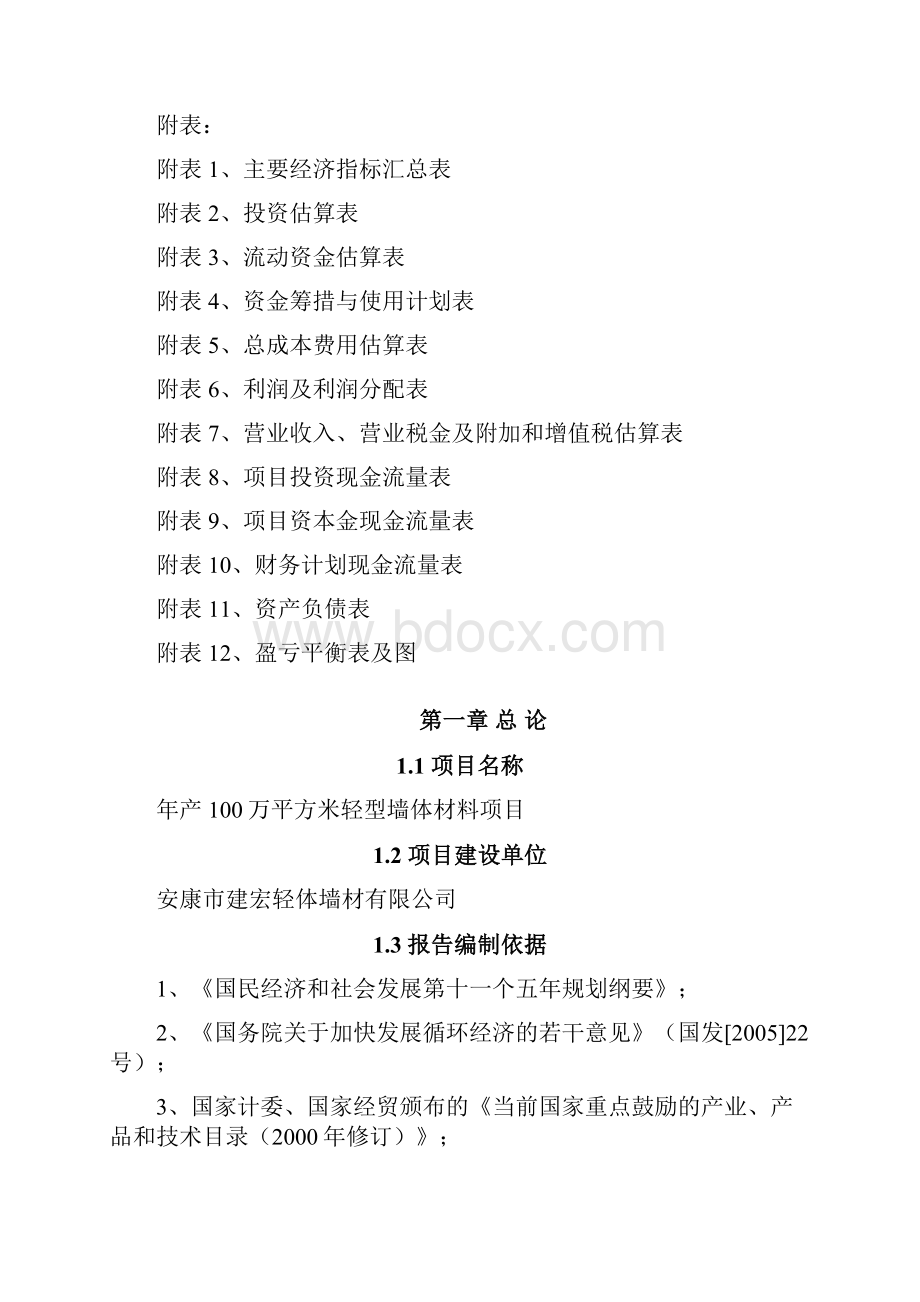 年产100万平方米轻型墙体材料项目可行性研究报告.docx_第2页