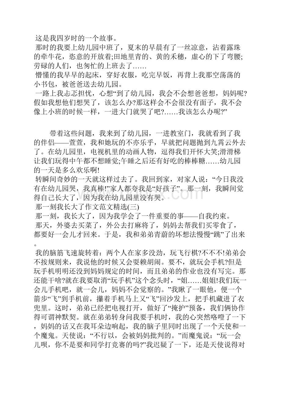 那一刻我长大了六篇.docx_第2页