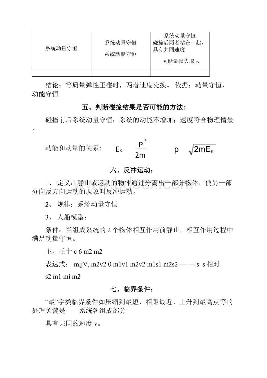 动量动量守恒定律知识点总结.docx_第2页