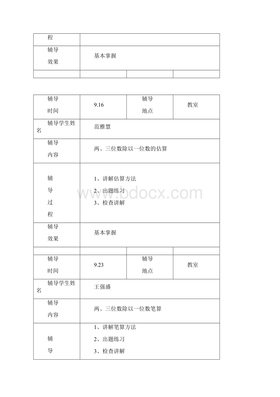 三年级数学辅导记录.docx_第2页