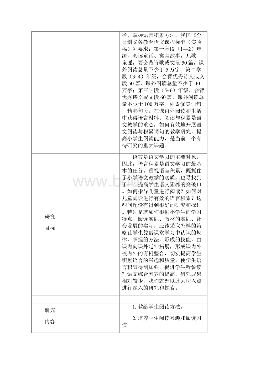 《小学生语文阅读教学》校本课题手册范本.docx_第3页