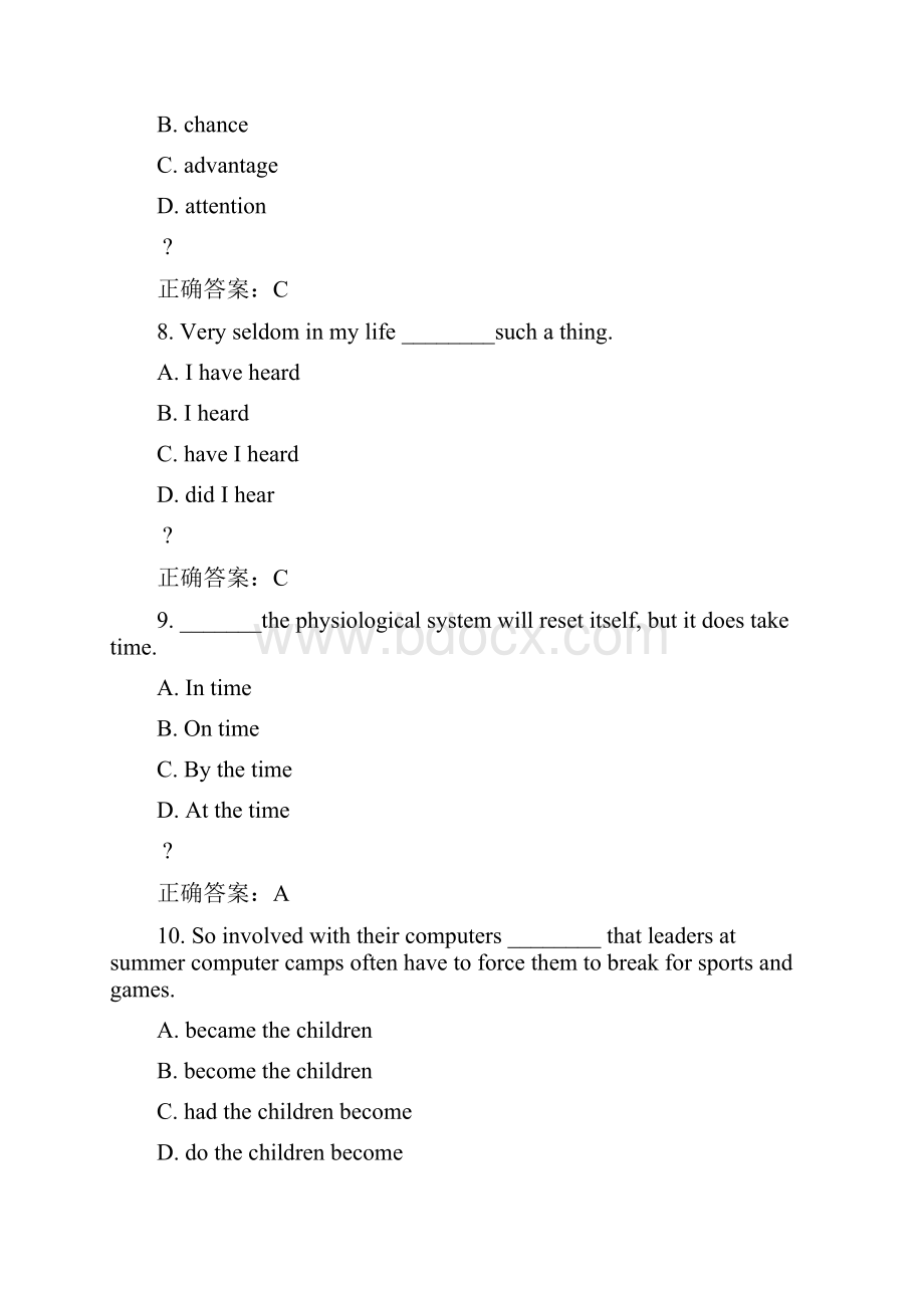 福师《英语写作》在线作业一满分答案.docx_第3页