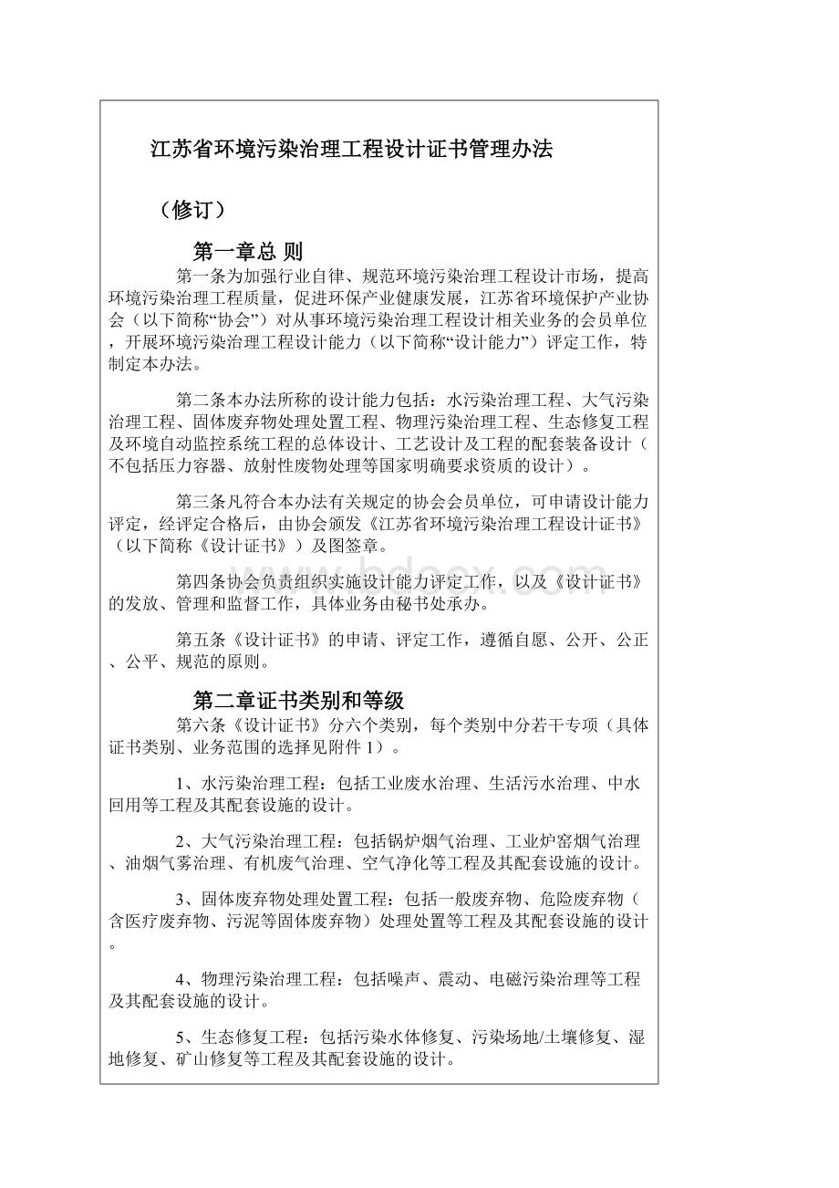 江苏环境污染治理工程设计证书管理规定.docx_第2页