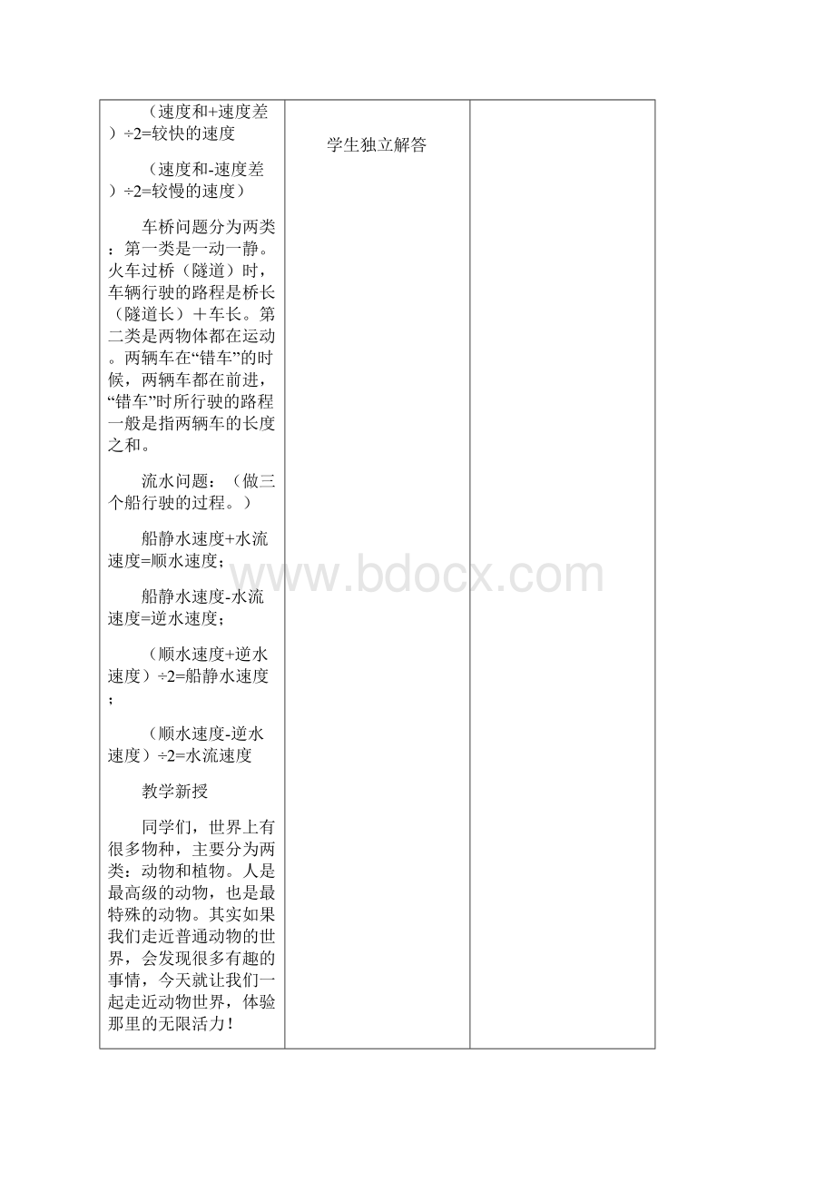 数学春季精英版教案 六年级11 行程问题二.docx_第3页