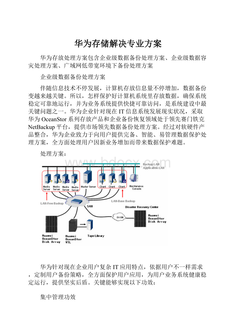 华为存储解决专业方案.docx