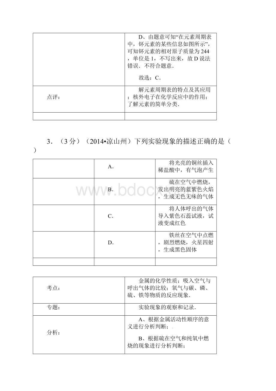 凉山州中考化学试题及答案解析版.docx_第3页