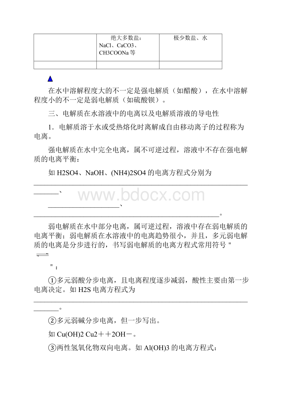 高一离子反应复习 学生.docx_第2页