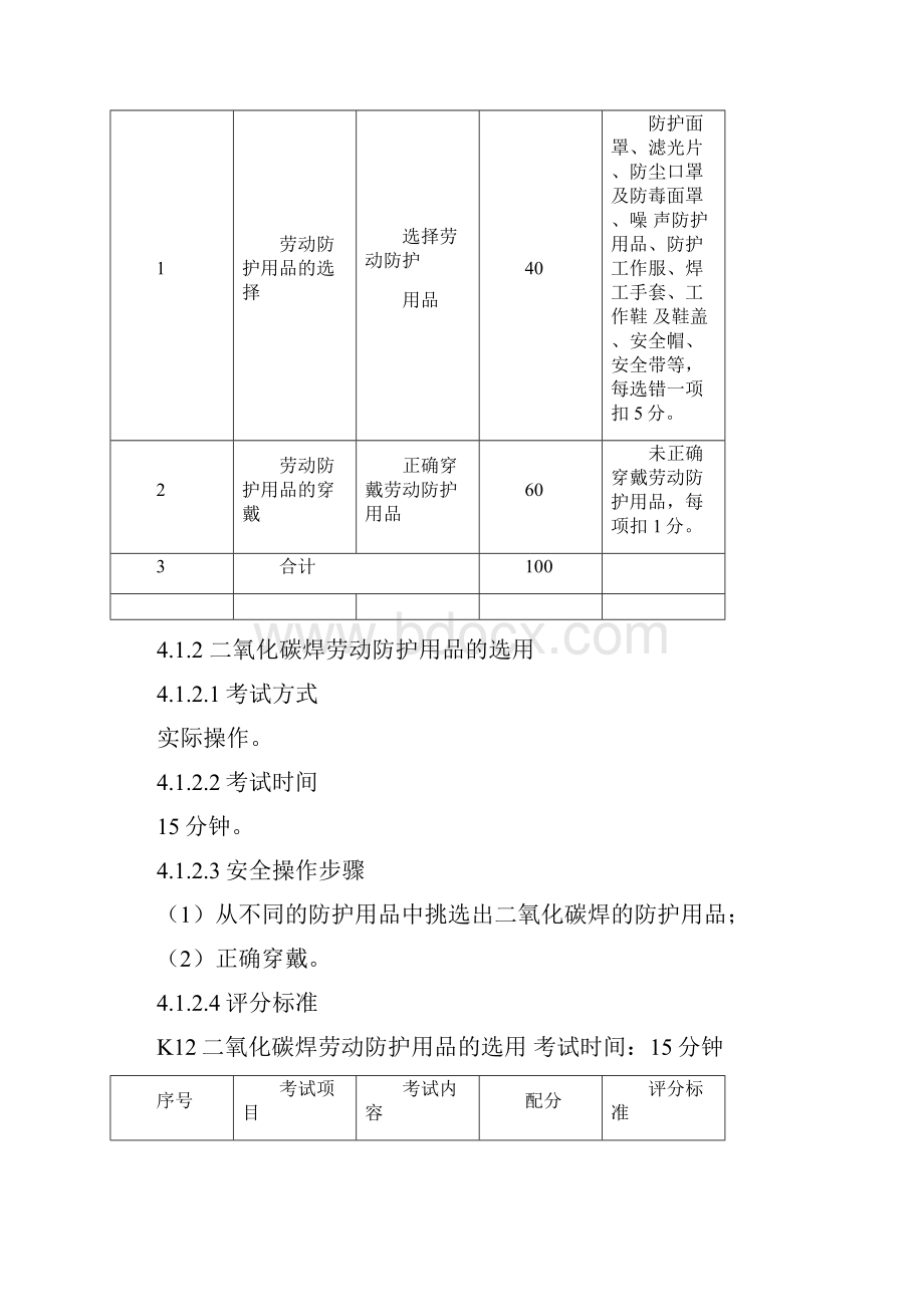 熔化焊接和热切割作业安全技术实际操作考试标准.docx_第3页