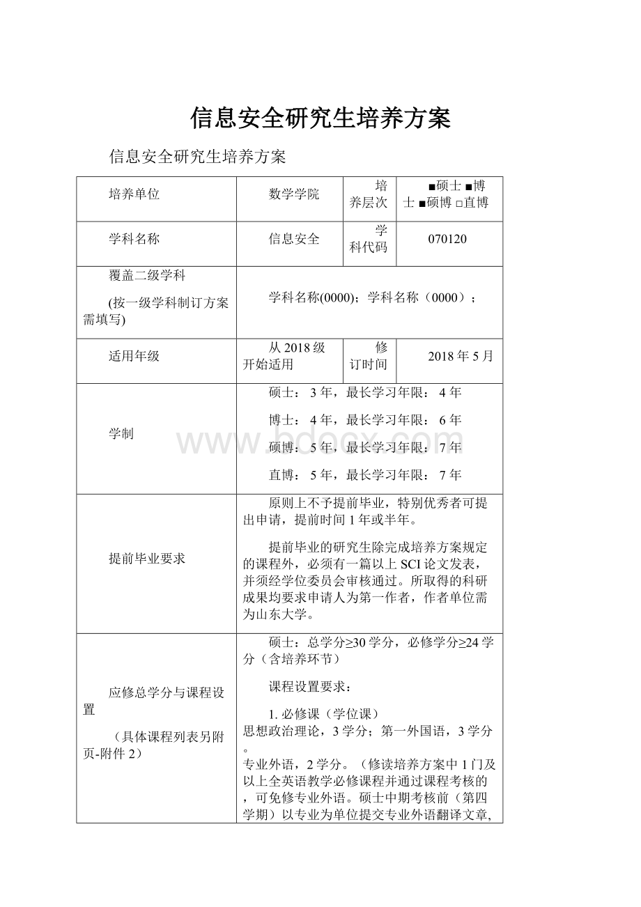 信息安全研究生培养方案.docx_第1页