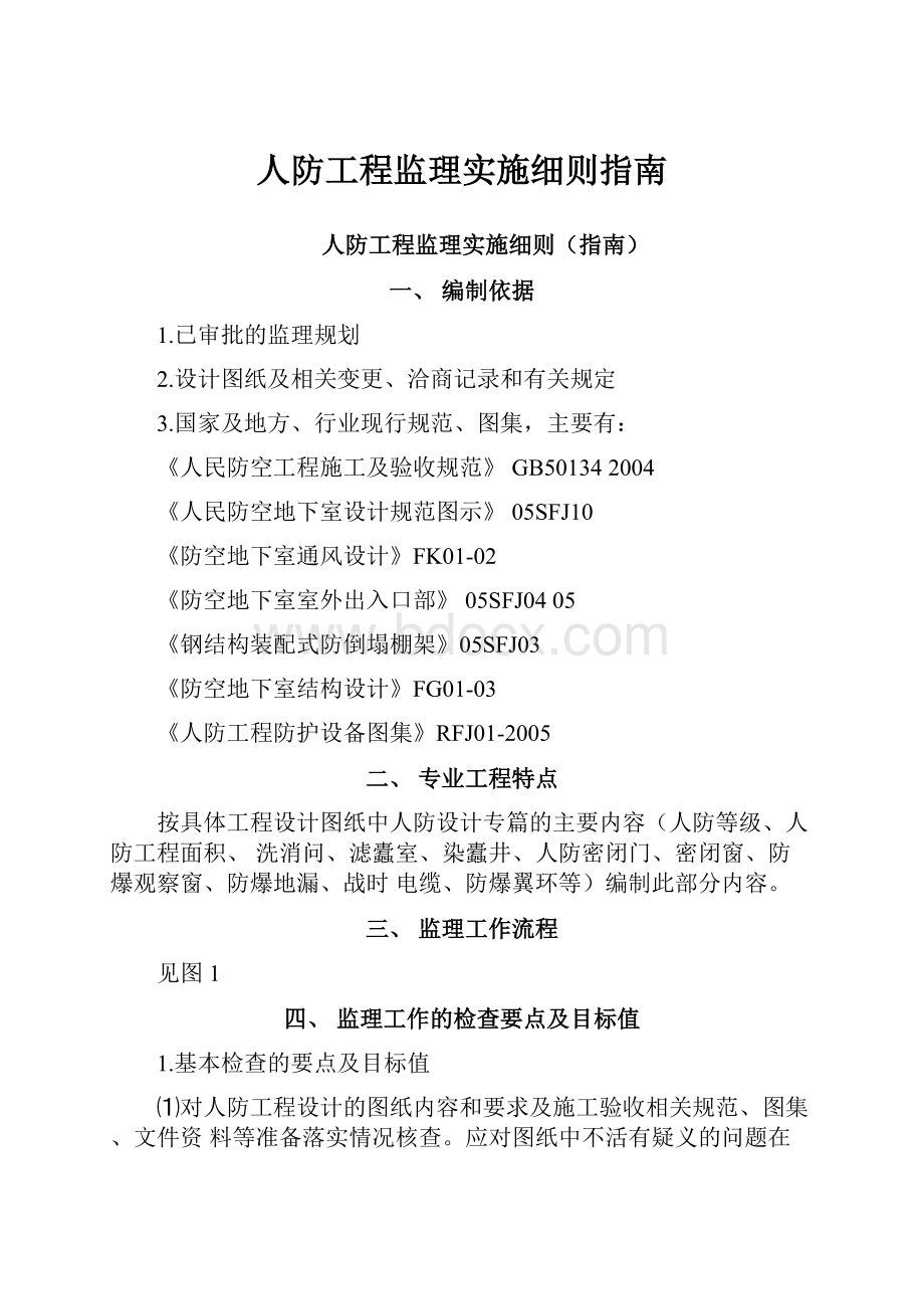 人防工程监理实施细则指南.docx