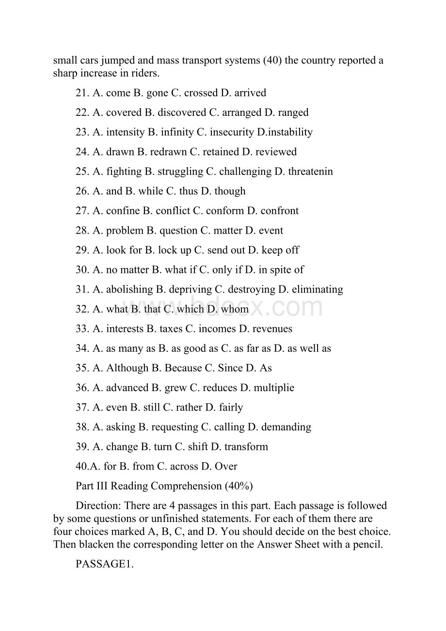 精心整理word版全国研究生考试考研英语二真题及答案答案.docx_第2页