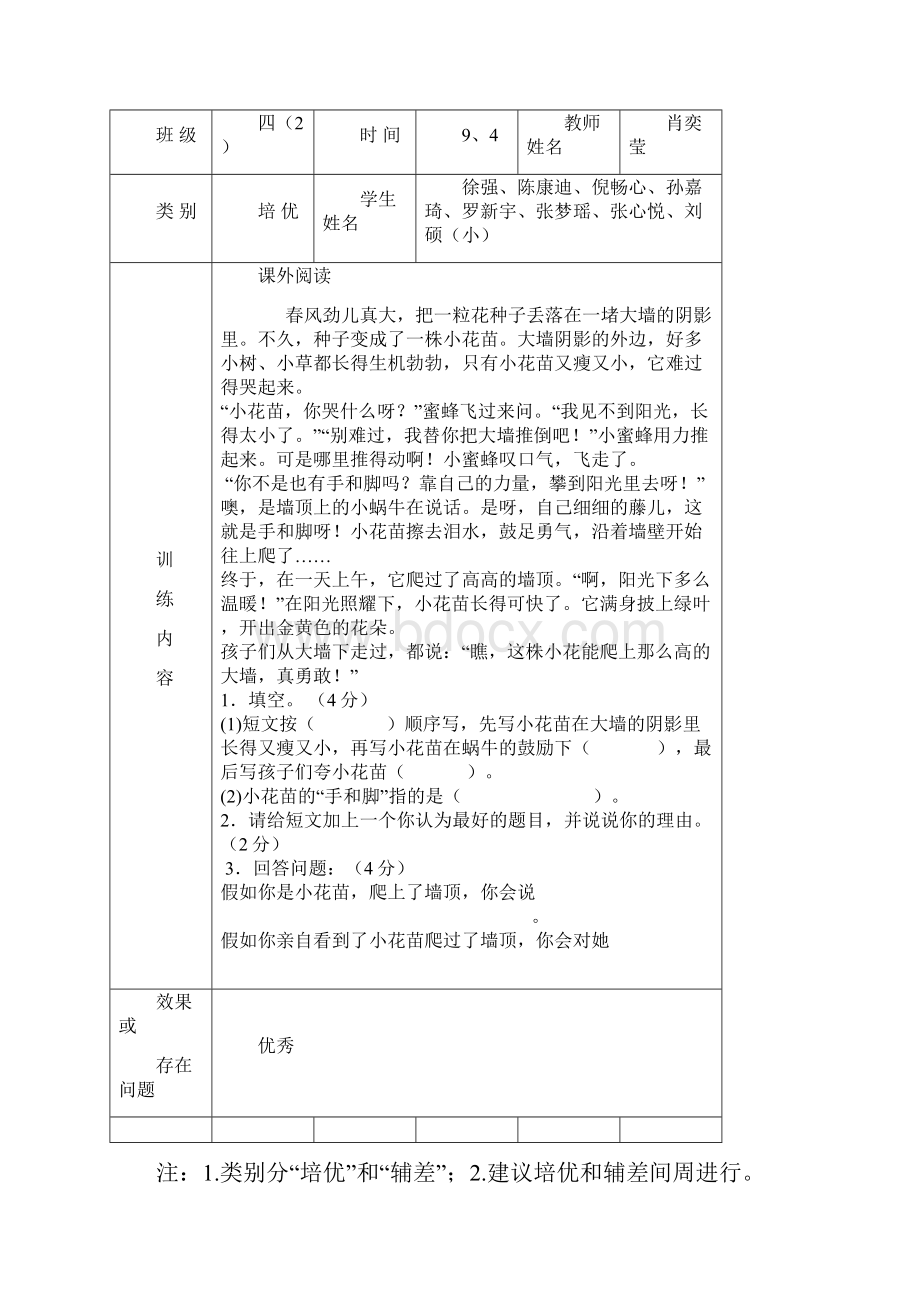 四年级培优辅差记录表.docx_第3页