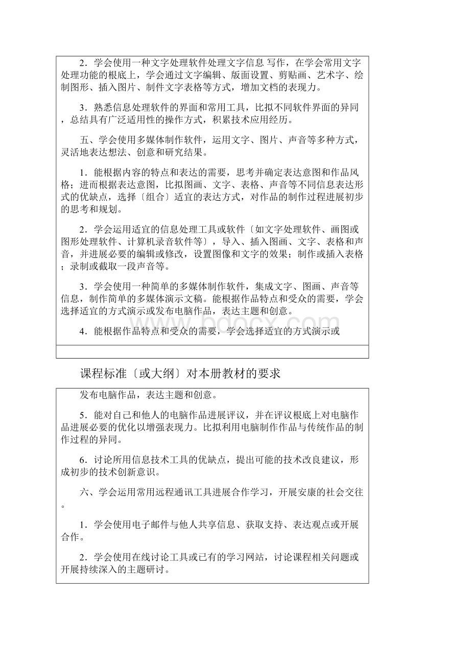 三年级信息技术课程标准教学要求及进度计划.docx_第3页