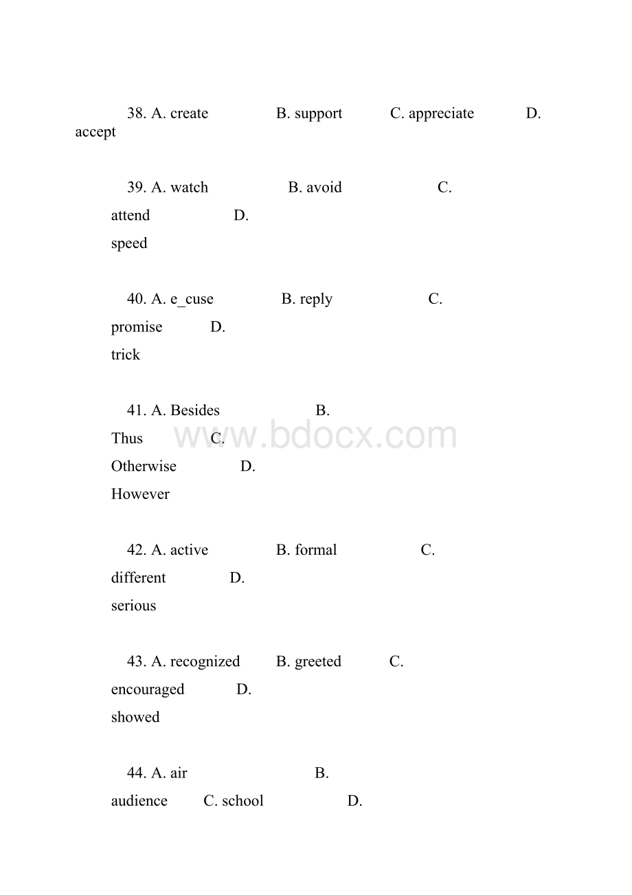 高三英语完型专题训练.docx_第3页