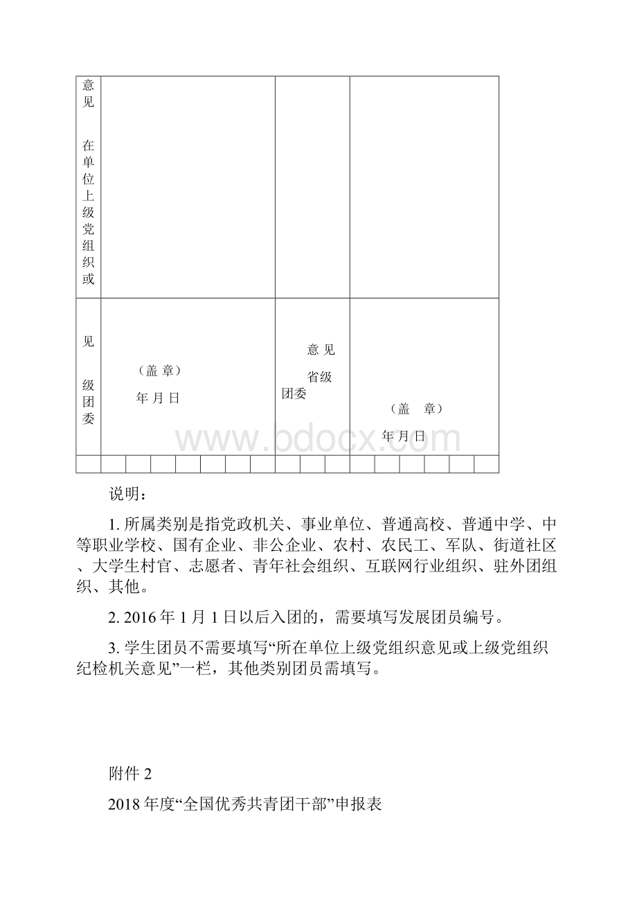 度全国优秀共青团员申报表模板.docx_第3页