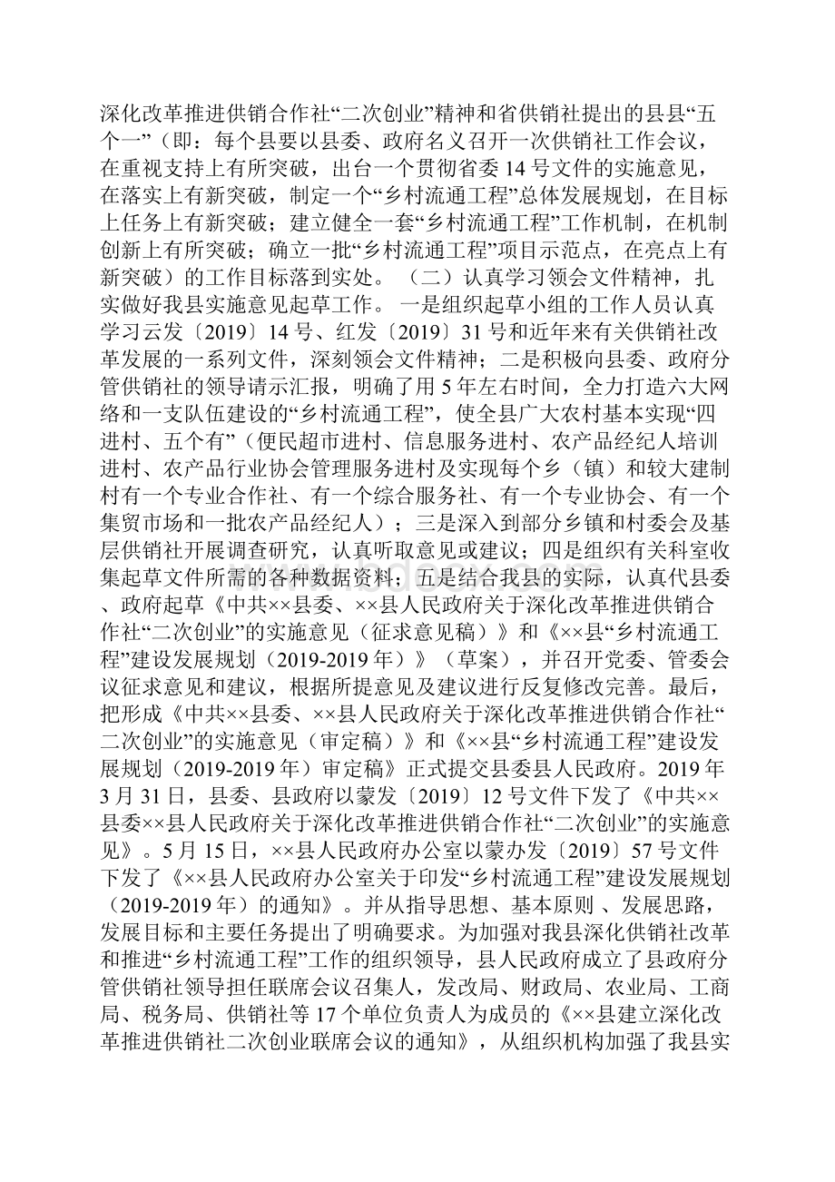 供销社乡村流通工程建设工作总结.docx_第2页