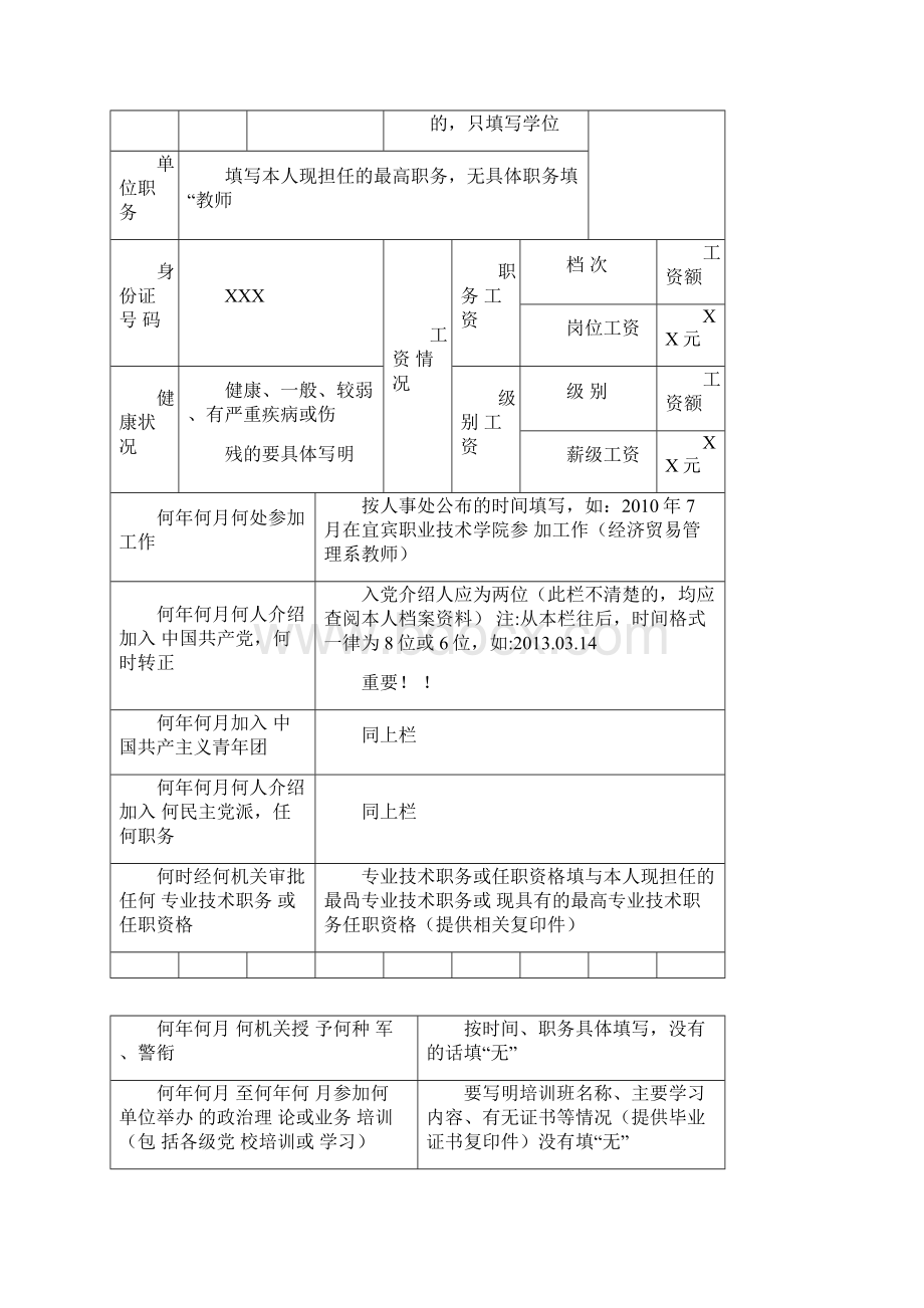 干部履历表填写模板.docx_第2页