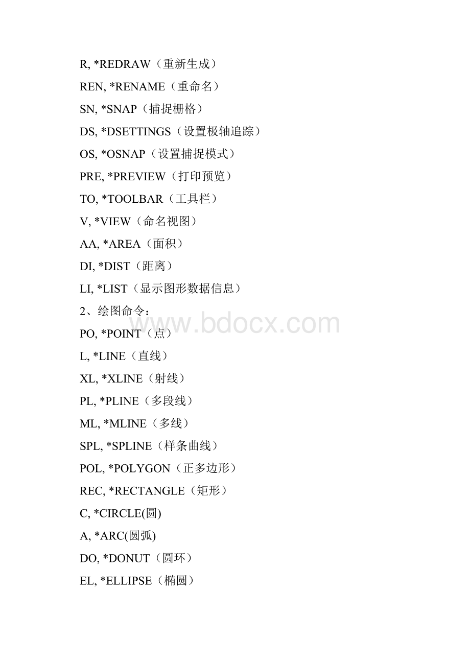 CAD快捷键及注意事项.docx_第2页