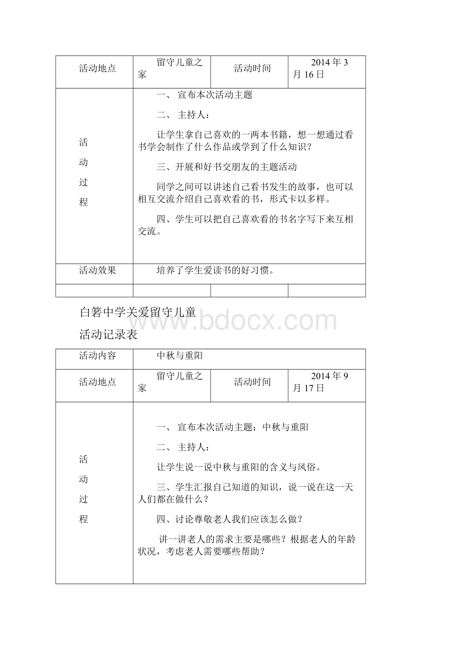 关爱留守儿童活动记录14度.docx_第2页