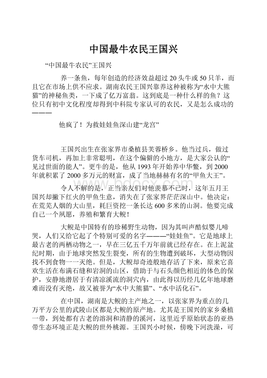 中国最牛农民王国兴.docx_第1页