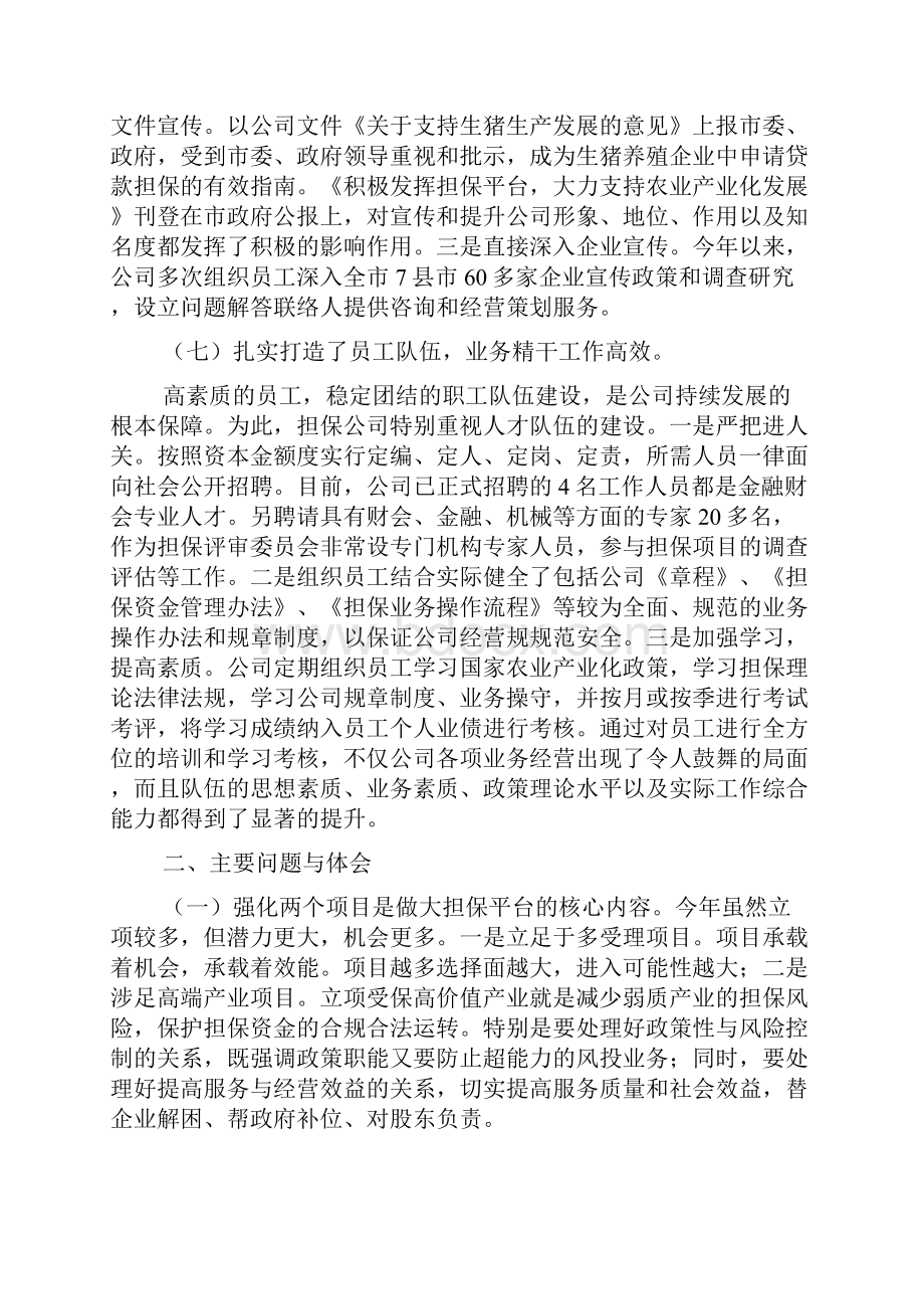 融资企业工作总结.docx_第3页