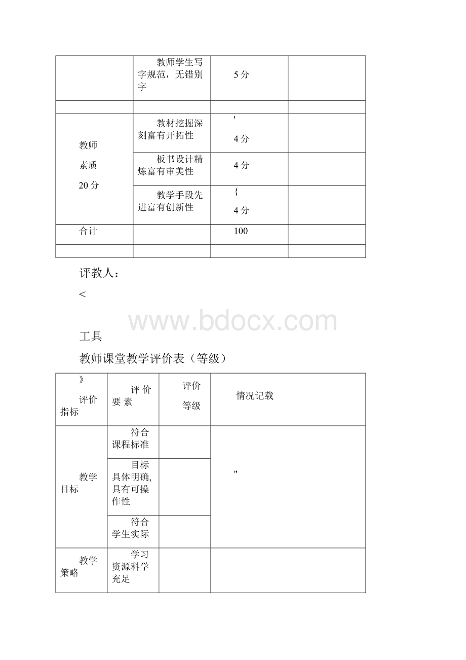 教师课堂教学评价表量表.docx_第3页