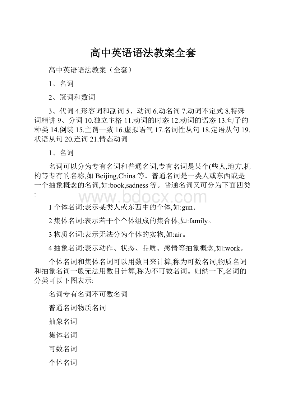 高中英语语法教案全套.docx_第1页