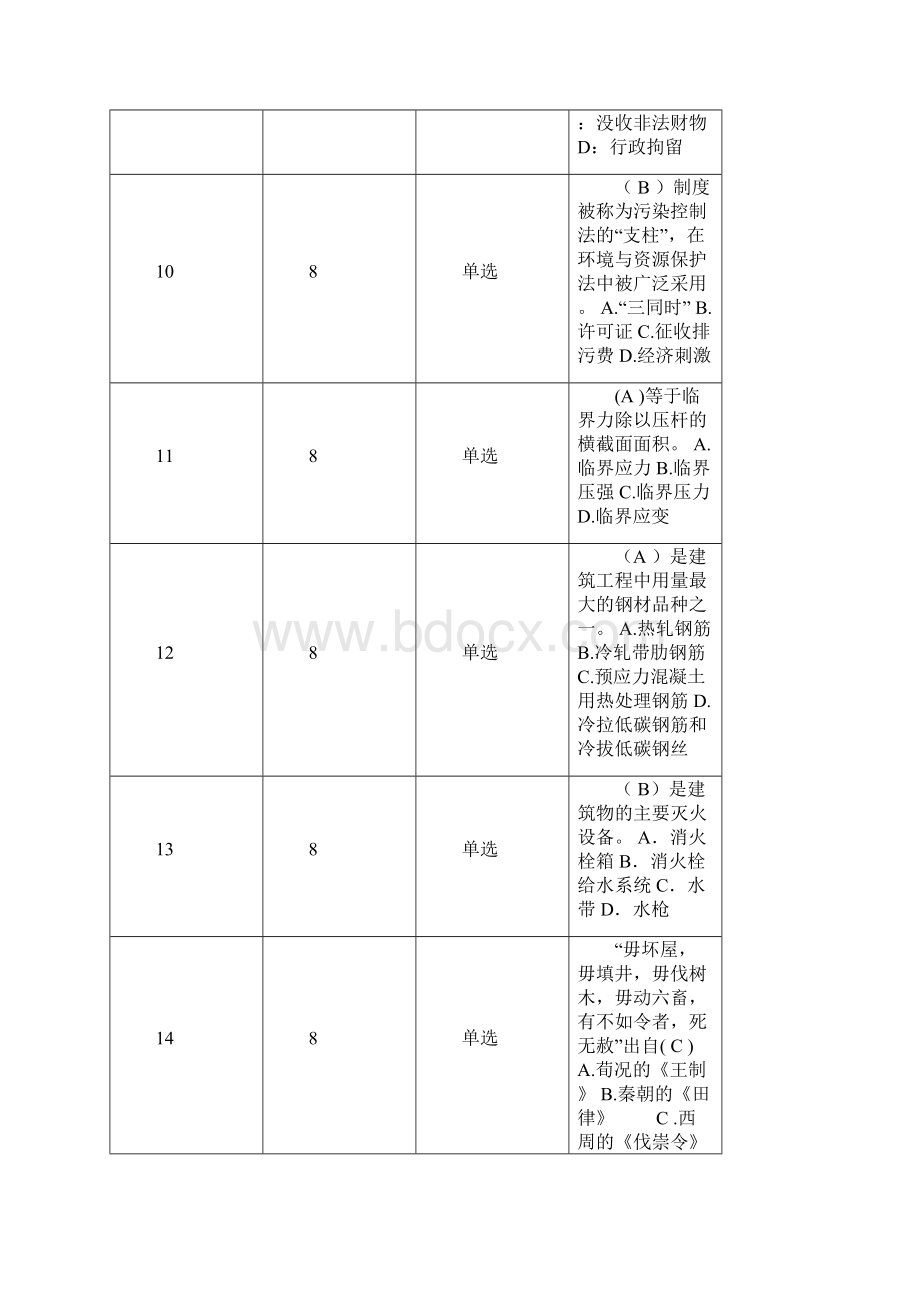 建筑环保初级职称助理工程师考试试题及答案.docx_第3页