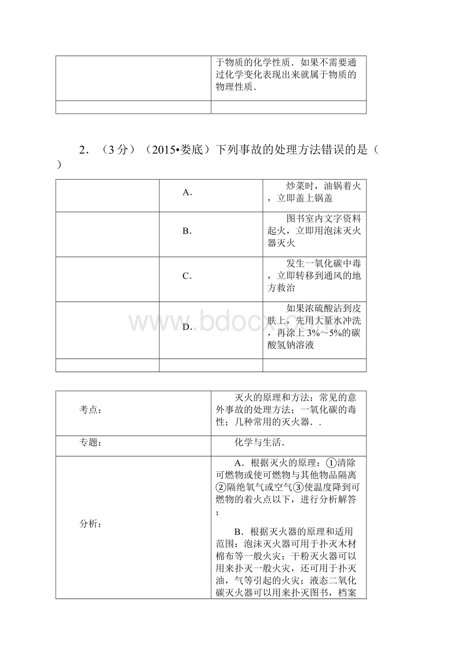 届中考复习湖南省娄底市中考化学模拟试题有配套答案.docx_第2页