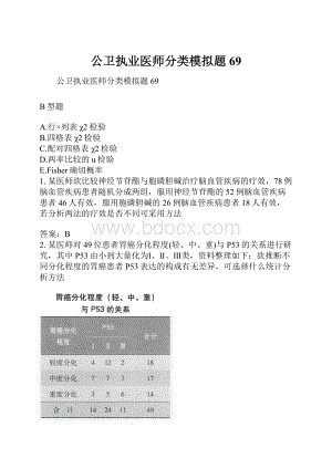 公卫执业医师分类模拟题69.docx